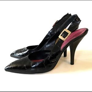 🧜‍♀️Kate spade sling back black heels 6